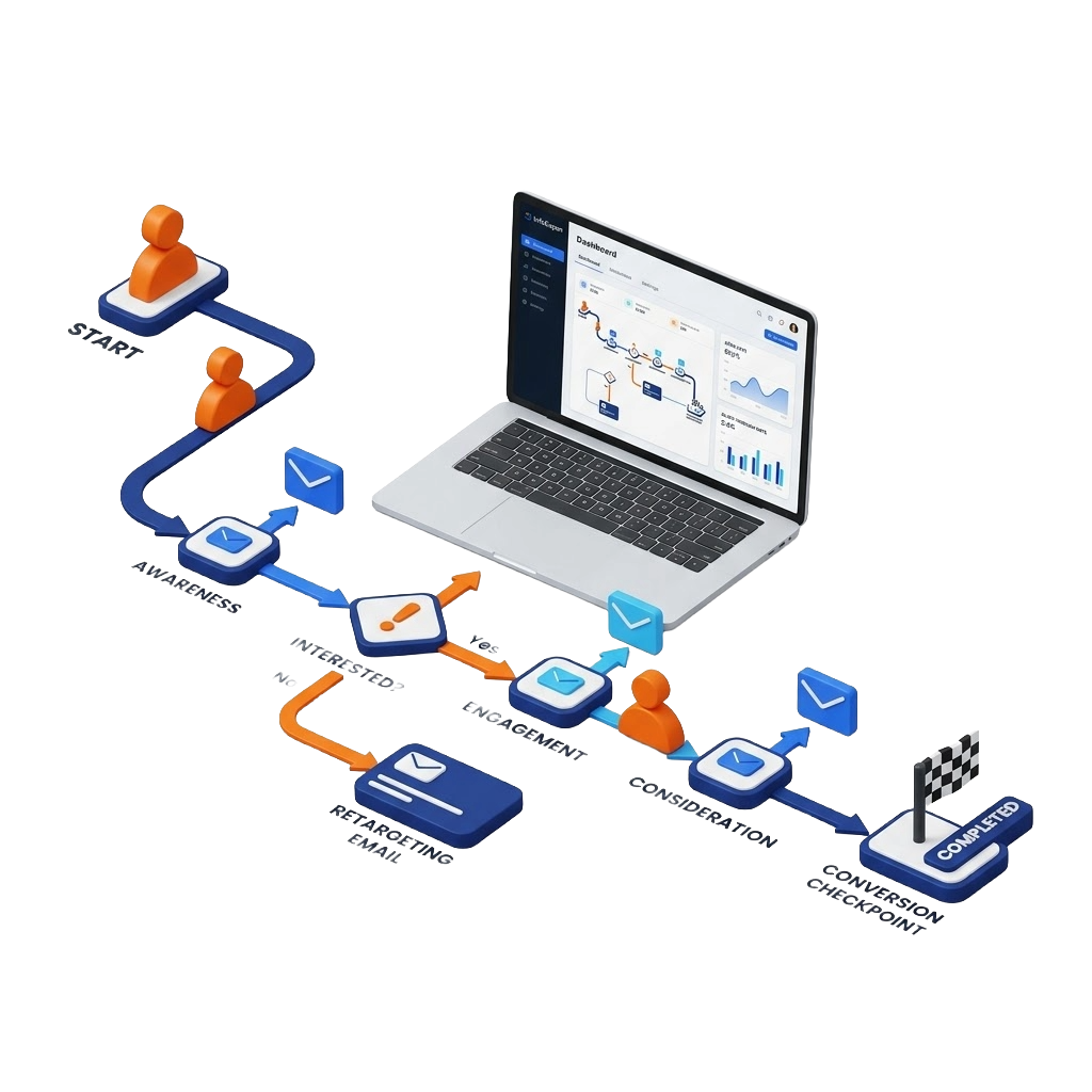 InfoExpan lead nurturing and email conversion strategies